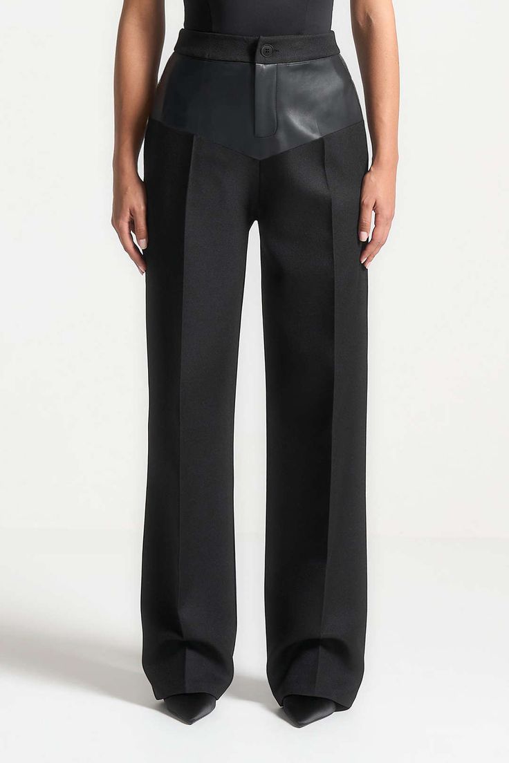 Leather Black Trouser from Komi